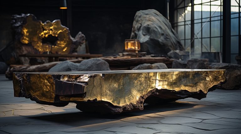 Narrow Wood Coffee Table: A Statement of Nature and Elegance