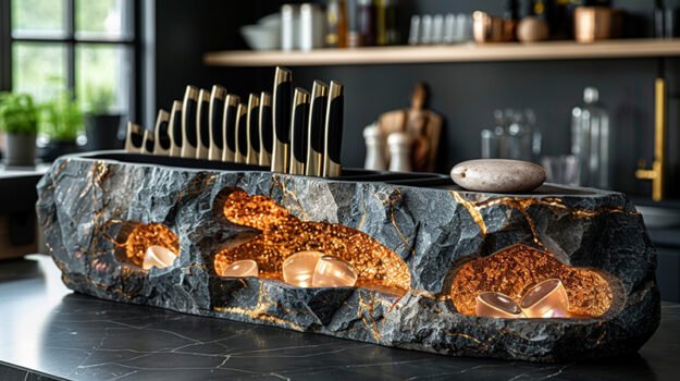 Dazzling Knife Holder: Elevate Your Culinary Space