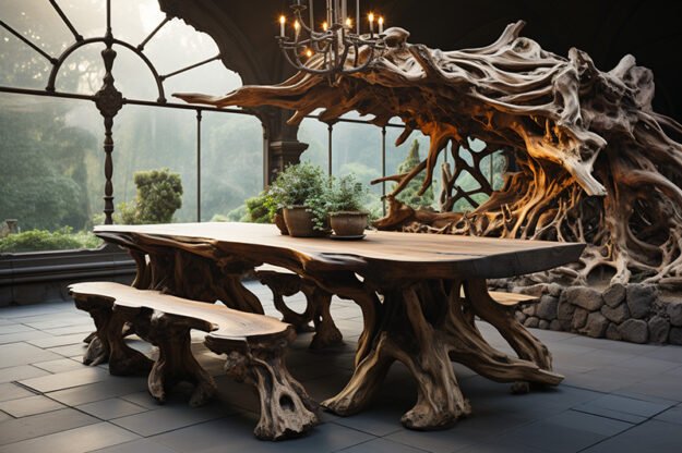 Captivating Rustic Elegance: The Root Table