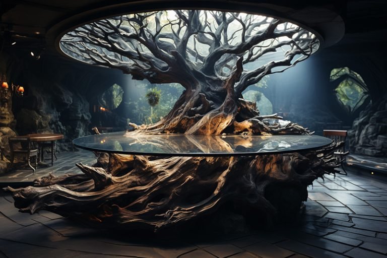 Exquisite Root Table for Majestic Living Spaces