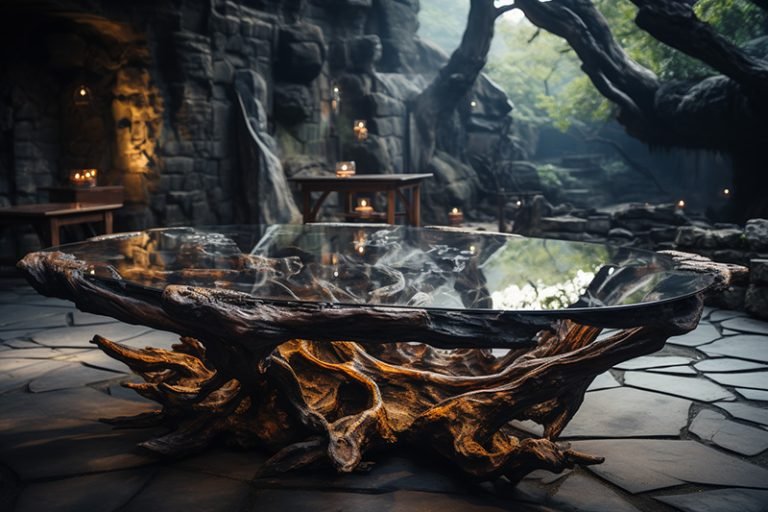 Exquisite Root Table: Nature's Artistry Meets Luxurious Living