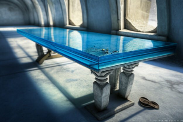 Glass Concrete Table: Elevate Your Space with Timeless Elegance