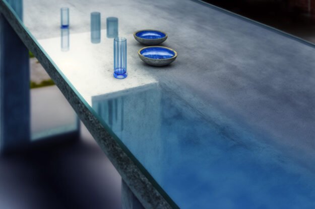 Glass Concrete Table: Elevate Your Space with Timeless Elegance