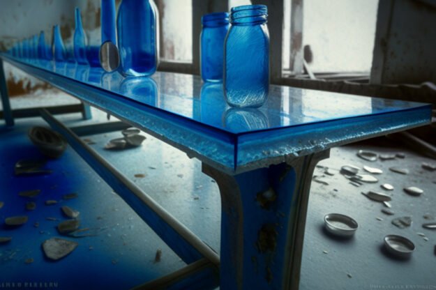 Elegant Glass Concrete Table: Elevate Your Space with Timeless Style