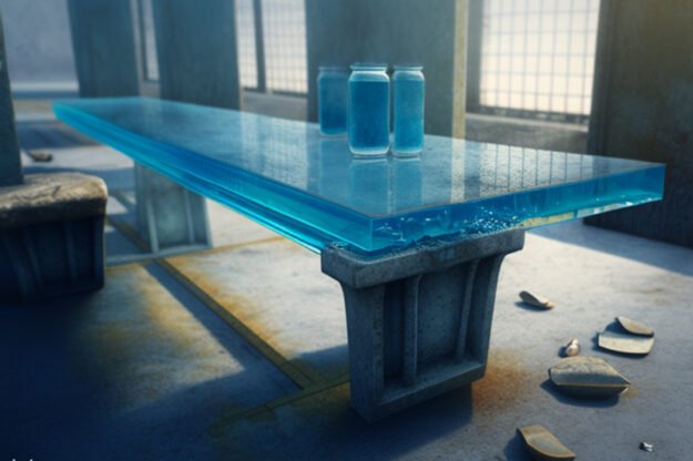 Elegant Glass Concrete Table to Elevate Your Space