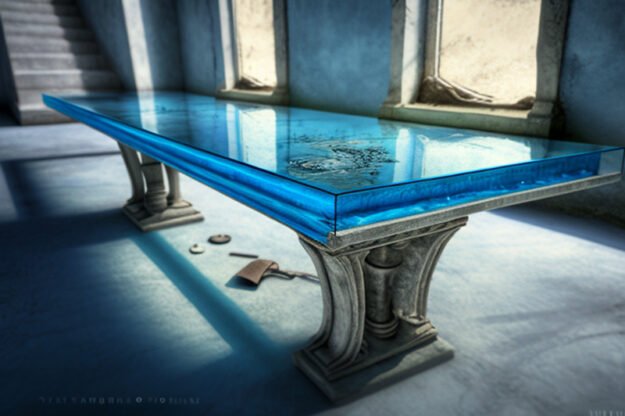 Elegant Glass Concrete Table to Elevate Your Space
