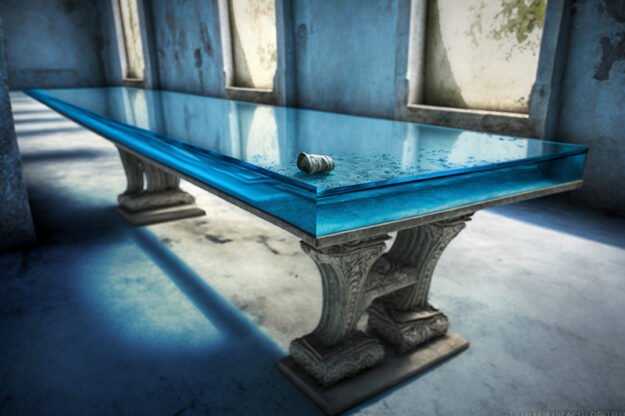 Glass Concrete Table: Transform Your Space with Elegance