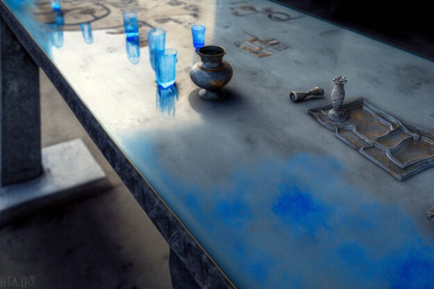 Elegant Glass Concrete Table: The Centerpiece of Modern Luxury