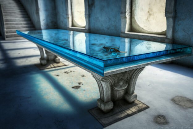 Glass Concrete Table That Elevates Your Space