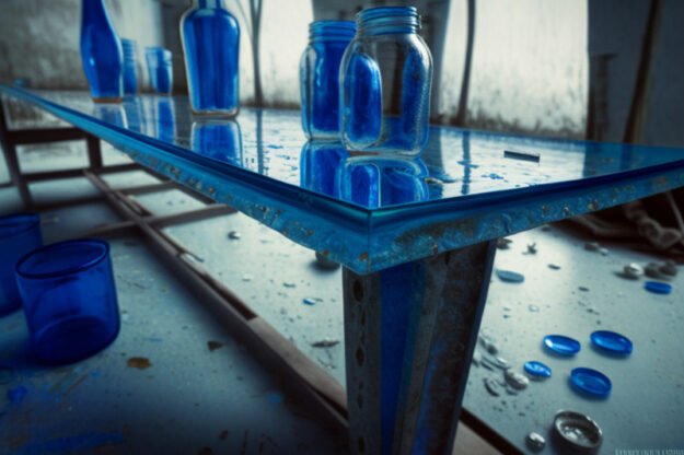 Elevate Your Space with a Stunning Glass Concrete Table