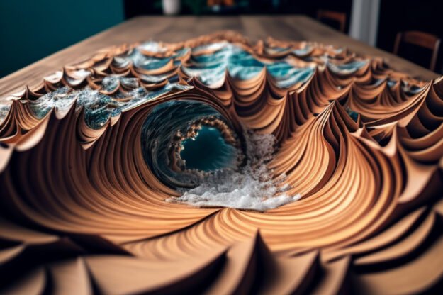 Ocean Wave Resin Table: Elevate Your Space with Unmatched Beauty