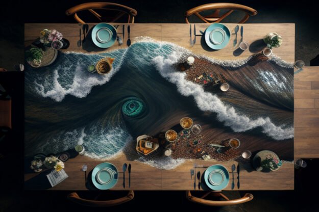Ocean Wave Resin Table: Transform Your Space with Coastal Elegance