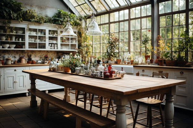 Classic Wooden Table for Your Inspired Kitchen