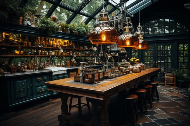 Classic Wooden Table: The Heart of a Timeless Kitchen