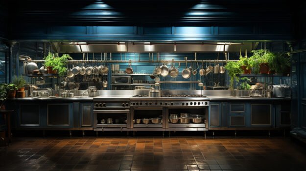 Long Classical Wood Kitchen Table