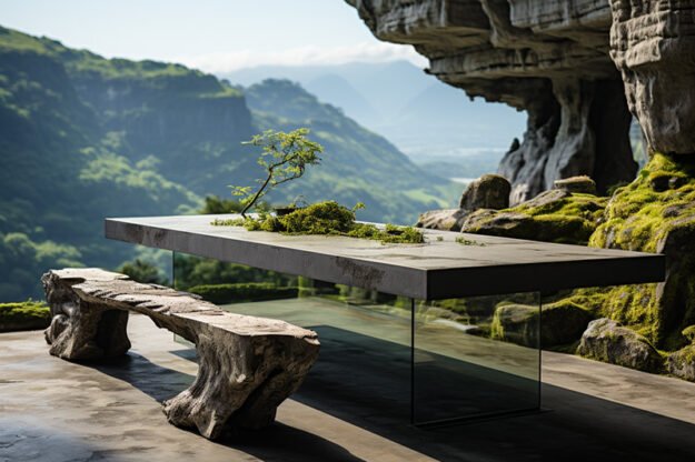 Concrete Kitchen Table: A Statement of Elegance and Modernity