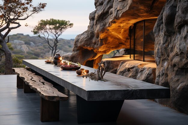 Exquisite Concrete Kitchen Table: Elevate Your Dining Experience
