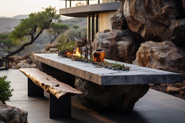 Exquisite Concrete Kitchen Table That Transforms Your Space