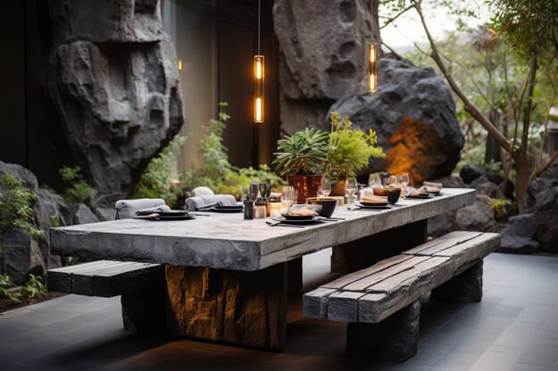 Concrete Kitchen Table: A Statement of Style and Strength
