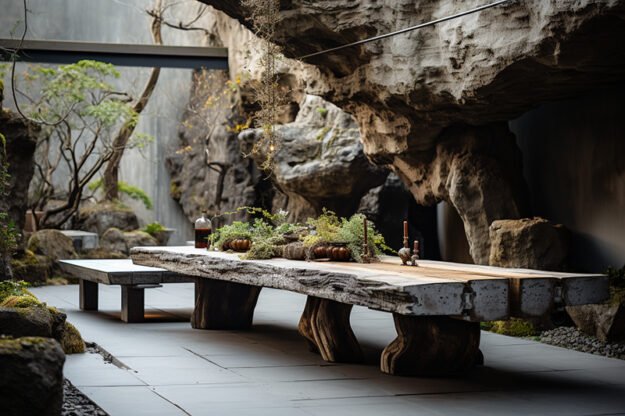 Concrete Kitchen Table: A Statement of Elegance and Functionality