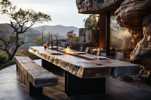 Concrete Kitchen Table: An Exquisite Fusion of Style and Functionality