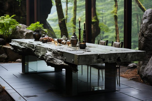 Discover the Elegance of a Concrete Kitchen Table