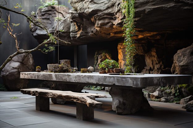 Concrete Kitchen Table: A Statement of Elegance and Functionality