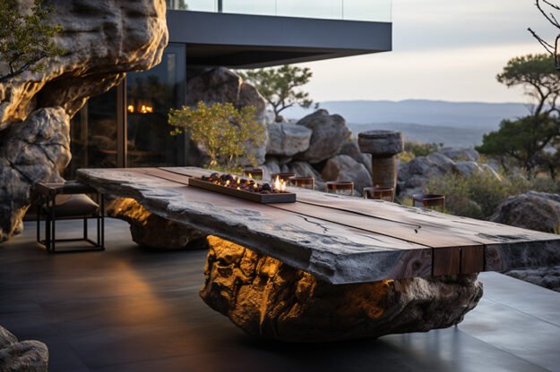 Concrete Kitchen Table That Redefines Luxury Living