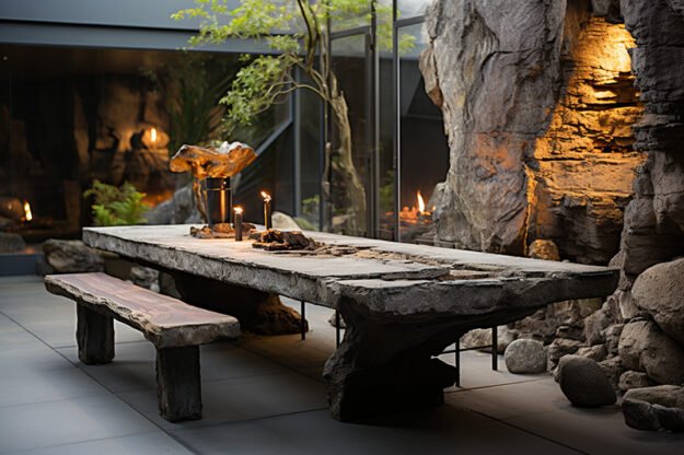 Stunning Concrete Kitchen Table: A Fusion of Art and Functionality
