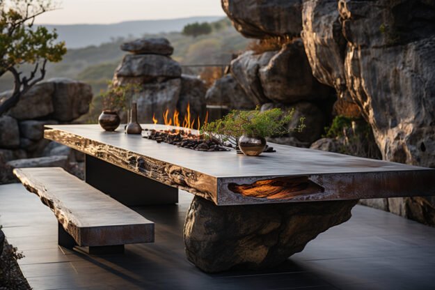 Concrete Kitchen Table That Transforms Your Outdoor Space