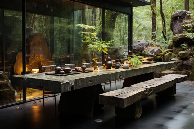 Concrete Kitchen Table: A Statement of Style and Functionality