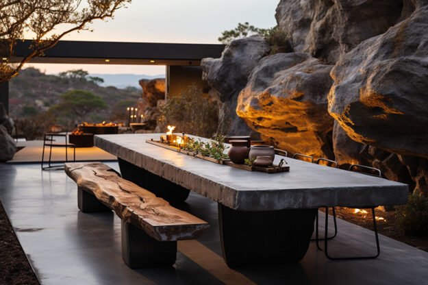 Concrete Kitchen Table: A Timeless Statement of Elegance and Durability