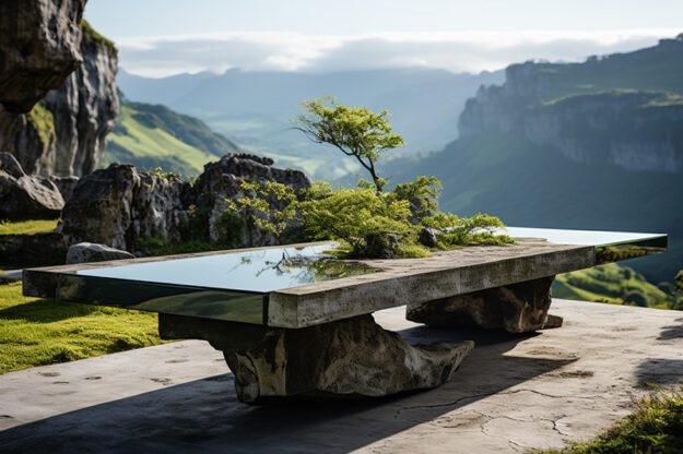 Concrete Kitchen Table: A Statement of Elegance and Utility