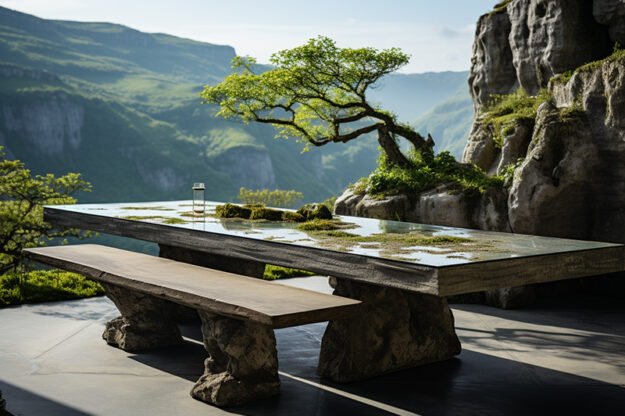 Concrete Kitchen Table: A Masterpiece of Rustic Elegance