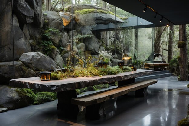 Stunning Concrete Kitchen Table for Elegant Living