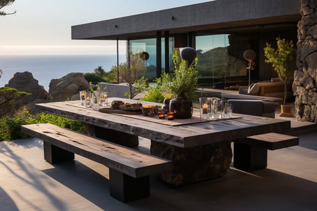 Exquisite Concrete Kitchen Table: A Timeless Addition for Your Space