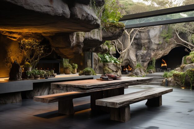 Concrete Kitchen Table: A Stunning Fusion of Nature and Elegance