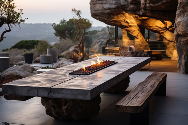 Stunning Concrete Kitchen Table That Transforms Your Space