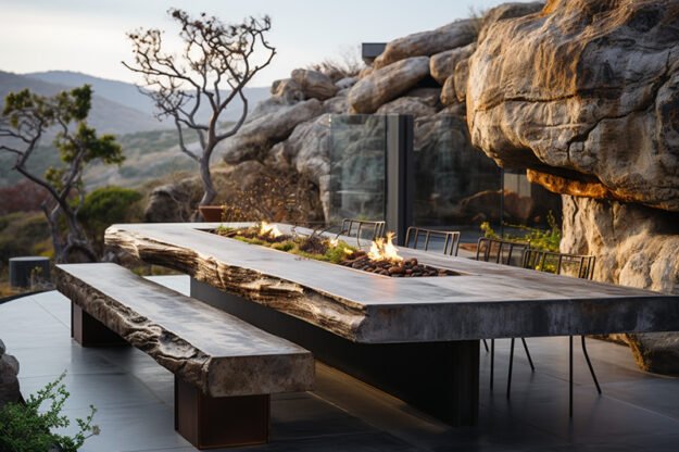Concrete Kitchen Table: A Statement of Elegance and Durability