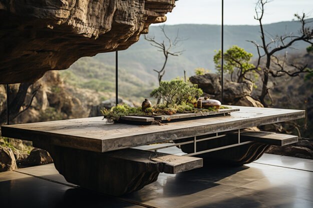 Captivating Concrete Kitchen Table: A Modern Masterpiece