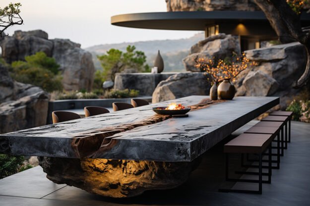 Concrete Kitchen Table: A Masterpiece of Modern Elegance