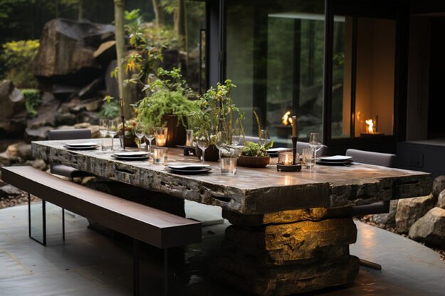 Concrete Kitchen Table: A Masterpiece of Elegance and Durability