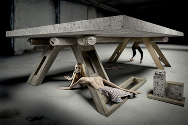 Concrete Kitchen Table -