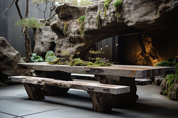 Concrete Kitchen Table: A Statement of Elegance and Durability