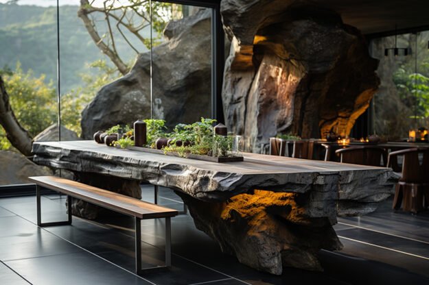 Concrete Kitchen Table: A Statement of Elegance and Durability