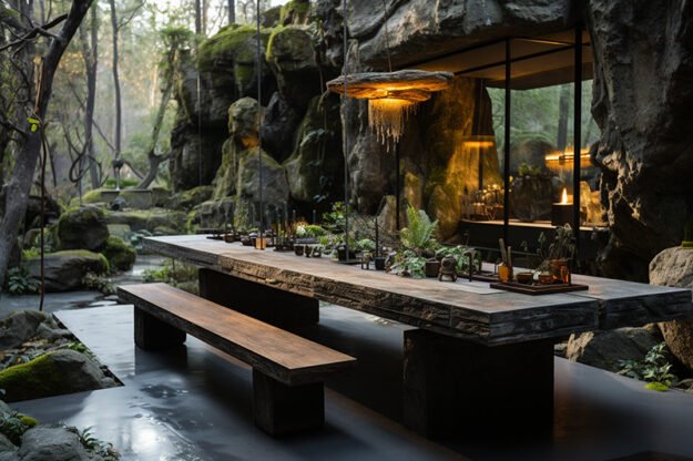 Concrete Kitchen Table: A Statement of Elegance and Durability