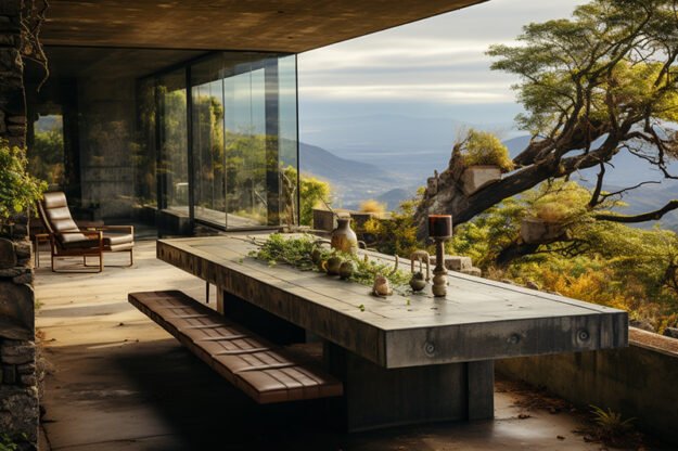 Exquisite Concrete Kitchen Table That Redefines Elegance