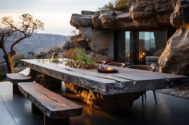 Exquisite Concrete Kitchen Table: Elevate Your Dining Experience