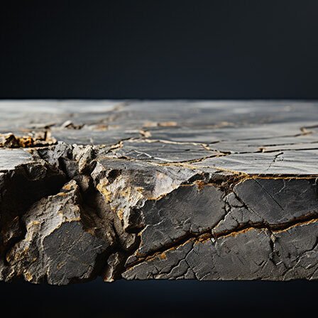 Natural Stone Concrete Table with Cracks: Elevate Your Space