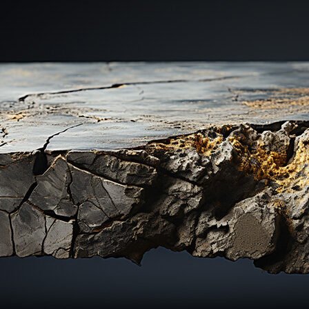 Natural Stone Concrete Table with Cracks: Elevate Your Space